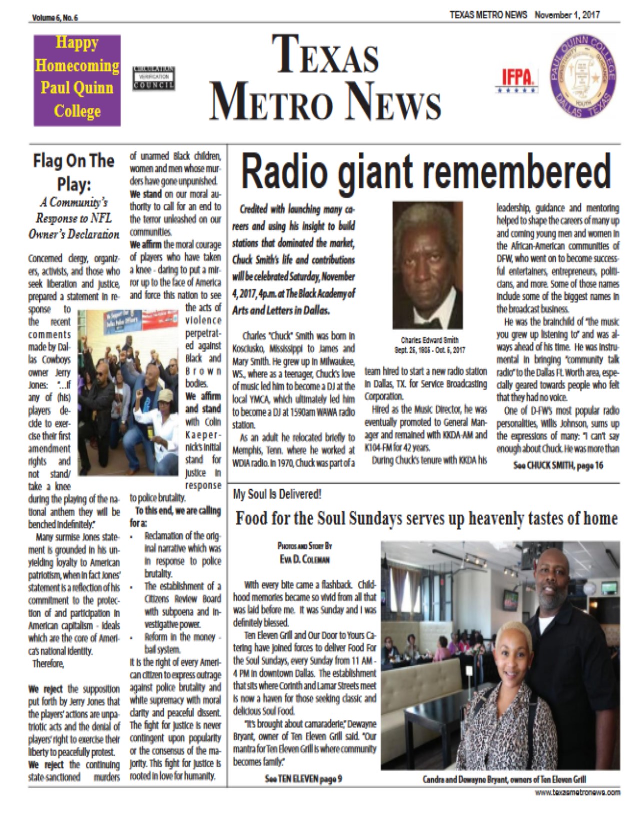 Texas Metro News 11/1/17