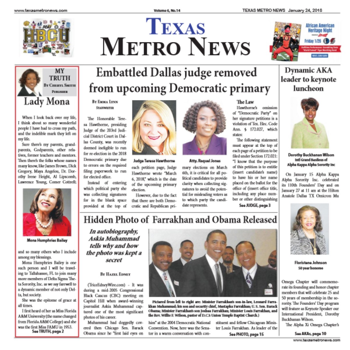 Texas Metro News: 1/24/18