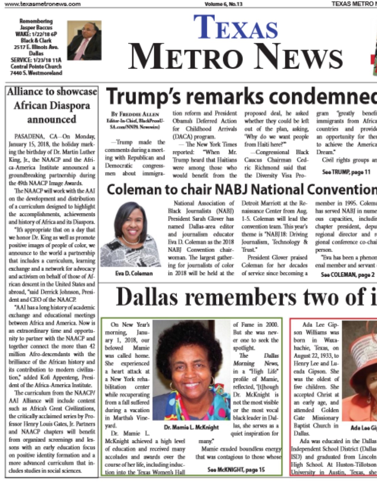 Texas Metro News: 1/17/18