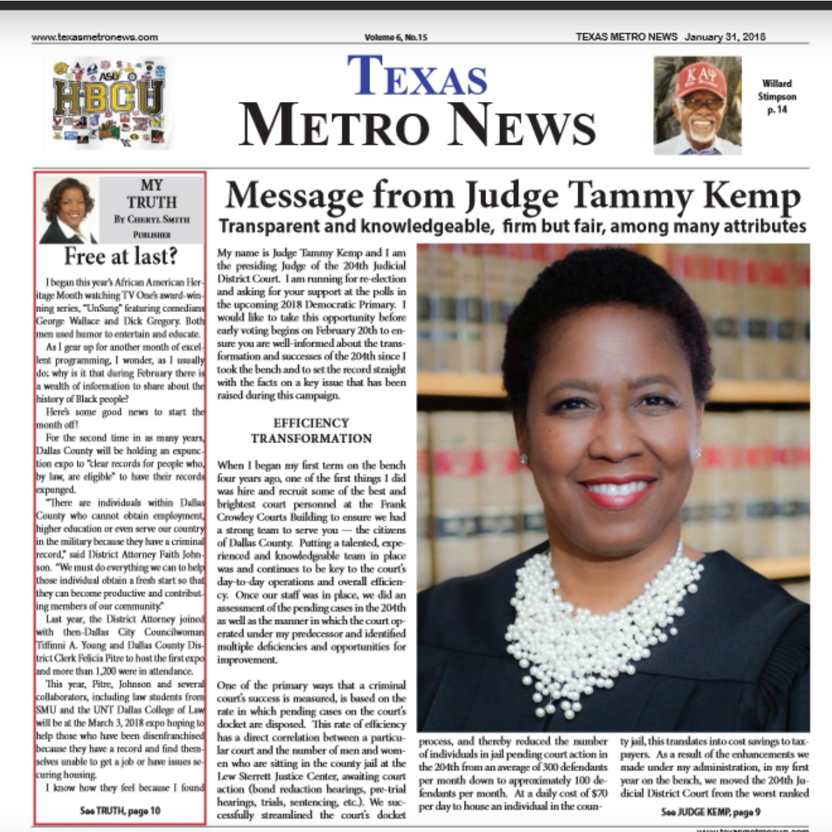 Texas Metro News: 1/31/18