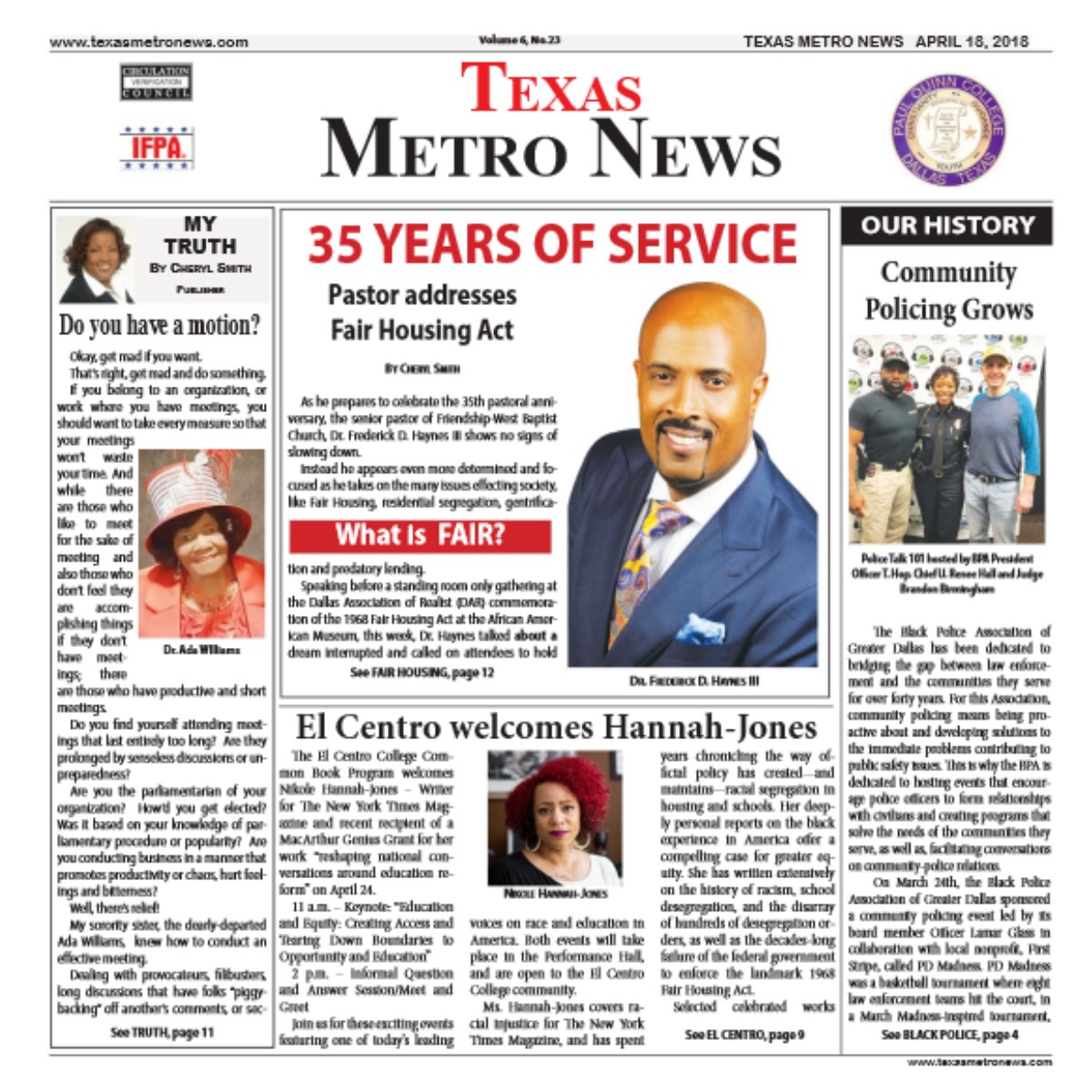 Texas Metro News: 4/18/18