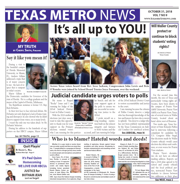 Texas Metro News: 10/31/18