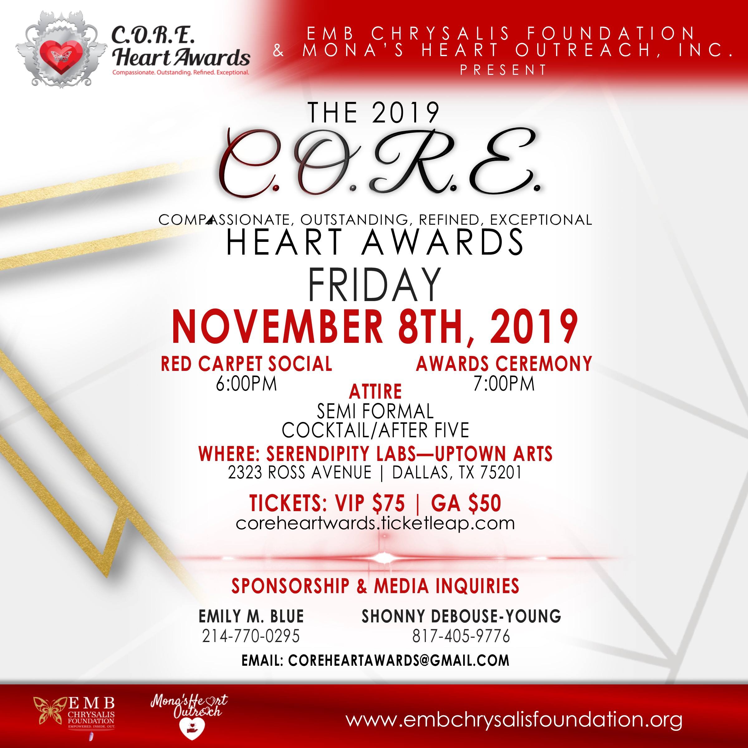 CORE Heart Award Honorees