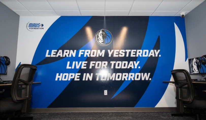 Mavs Foundation Gifts Renovated Computer Lab to Homeless Shelter