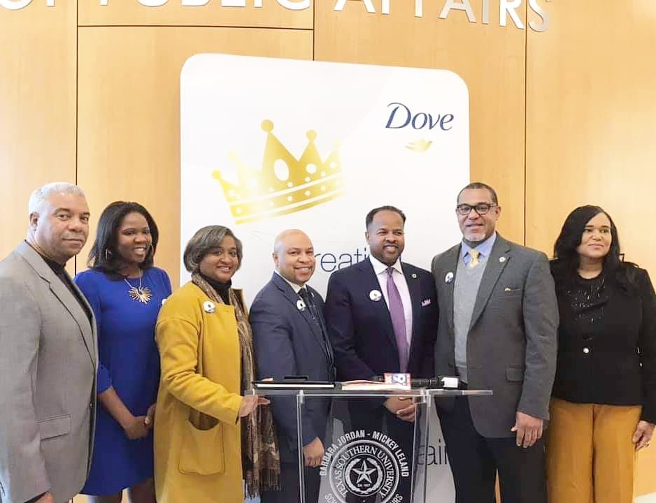 Members of the Texas Legislative Black Caucus at a Press Conference in February/Facebook