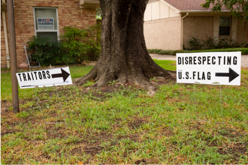 Trump or Biden: Dallas-Area Neighbors Face Off Over Political Signs