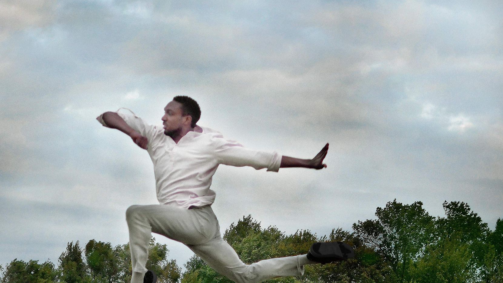 Bruce Wood Dance company member Matthew Roberts in choreographer Adam W. McKinney's "Promise Me You'll Sing My Song." (Brian Guilliaux)