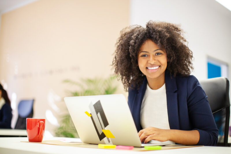 Smiling professional woman