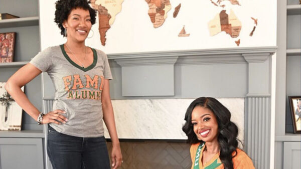 Ayana Parson (standing) and Arian Simone (seated).