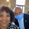 Cheryl with State Rep. Carl Sherman, Sr. in Houston