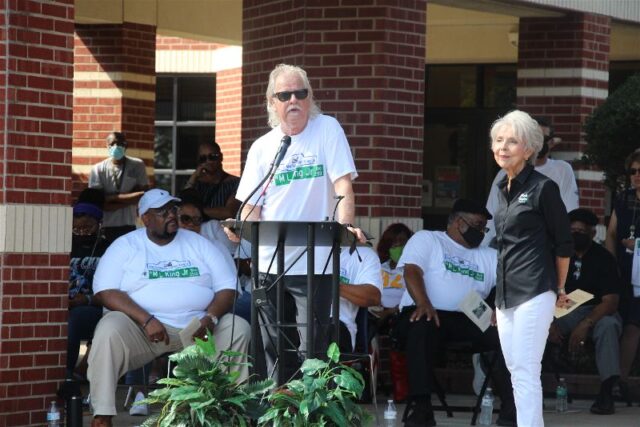 Mayor Ron Jensen shares message of unity during street dedication