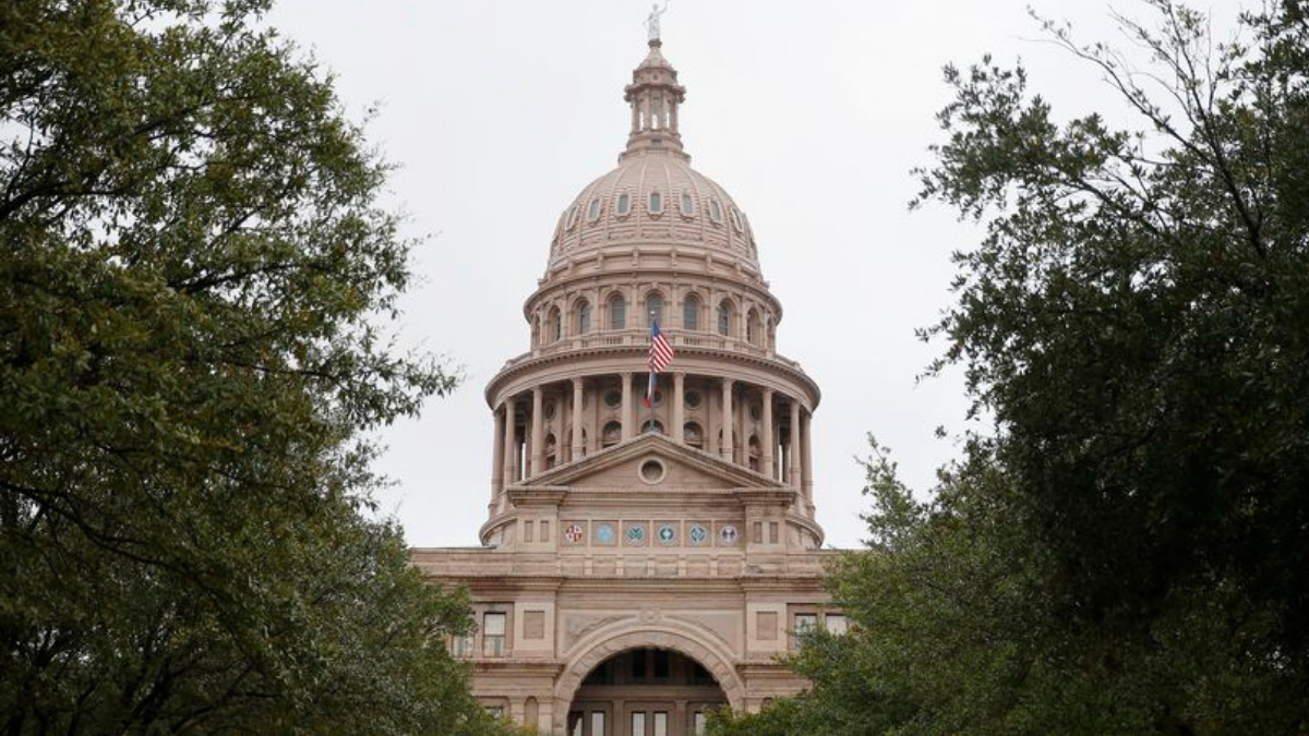 An exterior of the Texas State Capitol in Austin