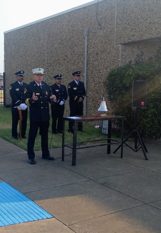 Chief Duffield and Honor Guard