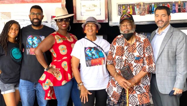 L-R: Ursula Cimone, Claude McIver, Harker Heights Councilwoman Nash, Monique Stone, Frank Frazier and Killeen's Mayor Jose Segarra