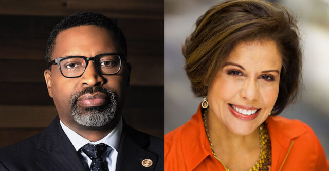 Derrick Johnson and Michele Ruiz
