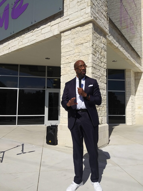 Dr. Michael J. Sorrell President of Paul Quinns Basket Ball Court Dedication