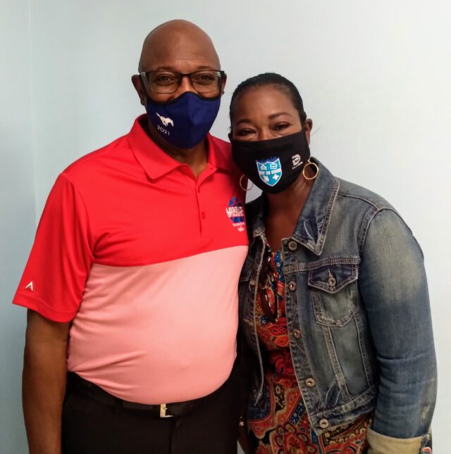 Councilman Tennell Akins Dist. 8 and Chief of Staff Kimberly Tolbert