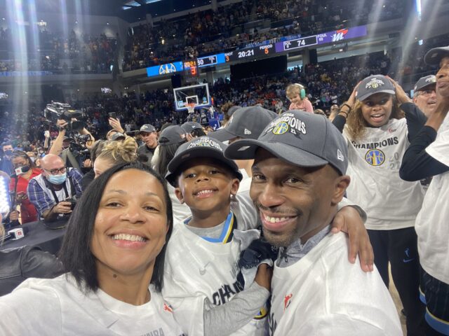 Chicago Sky Coach James Wade and Family