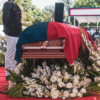 Former President Moise's coffin