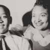 Emmett Till with his mother, Mamie Till Mobley