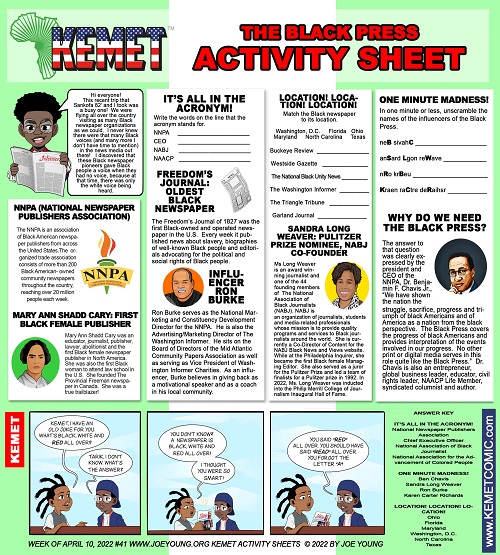 The Black Press Activity Sheet Resize