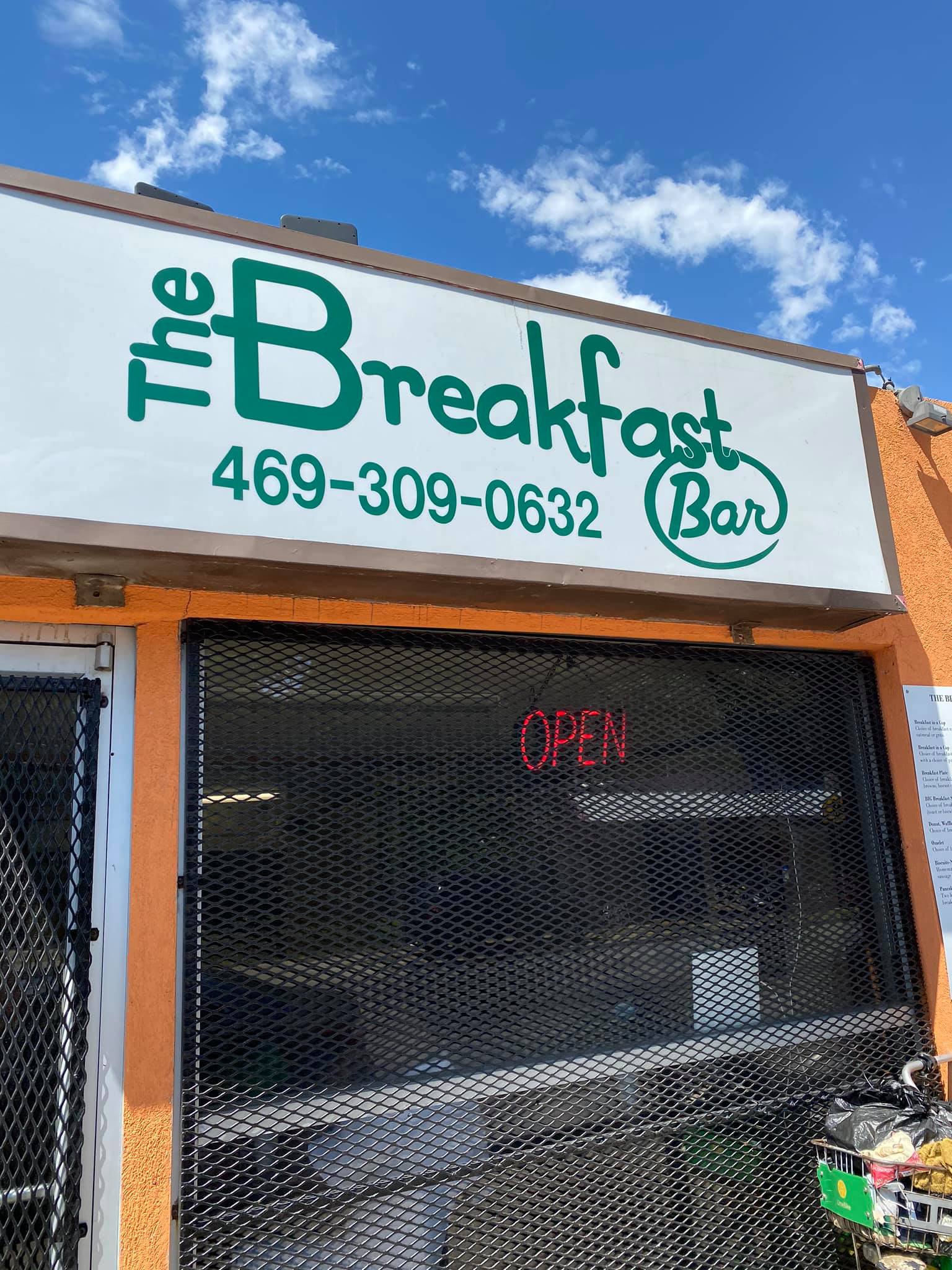 the breakfast bar