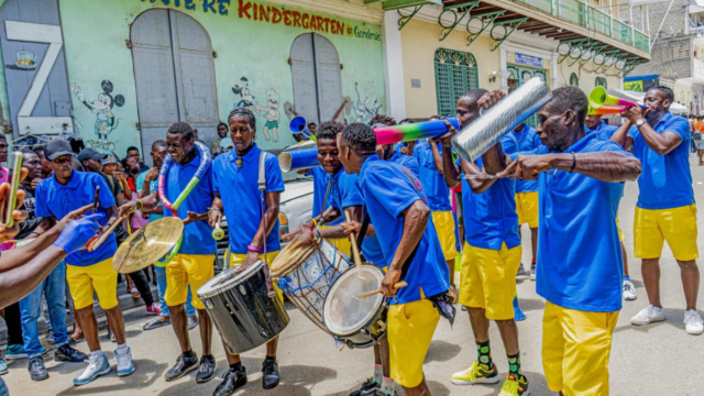 A rara band Performing