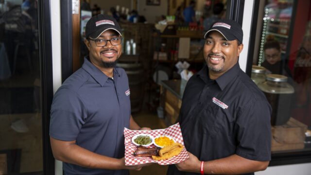 Brent, left, and Juan Reaves, right