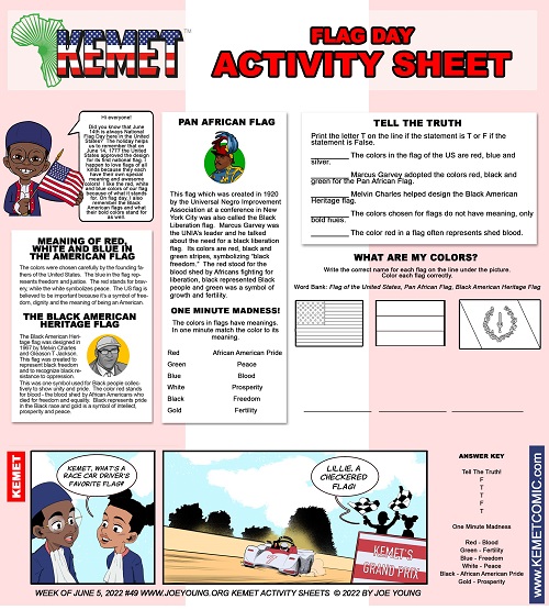 flag day activity sheet