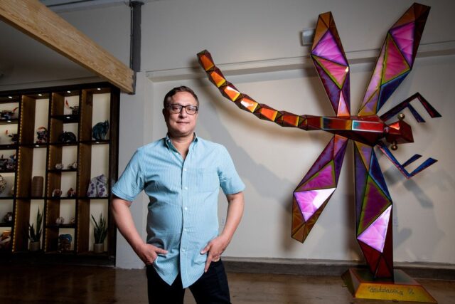 Yanga exhibit curator Jorge Baldor