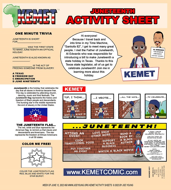 juneteenth activity sheet
