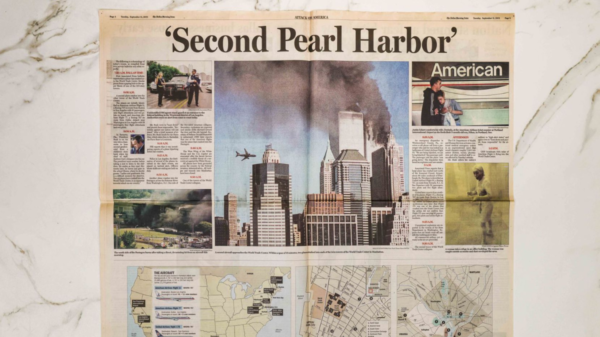 An inside spread of the Sept. 11, 2001, special edition.(DMN)