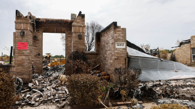 Destroyed houses