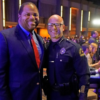 Dallas Mayor Eric Johnson and Dallas Police Chief Eddie Garcia
