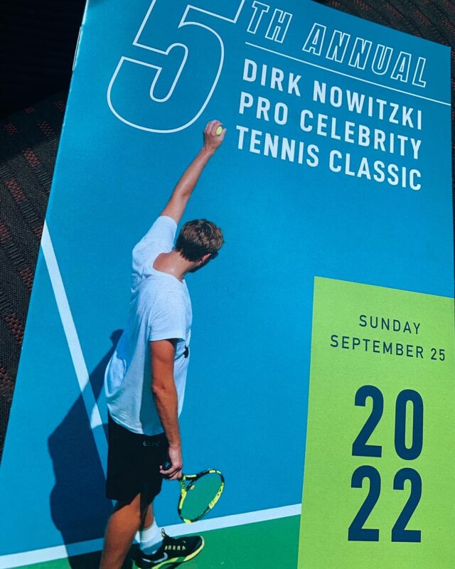 Dirk Nowitzki Tennis Classic Program 