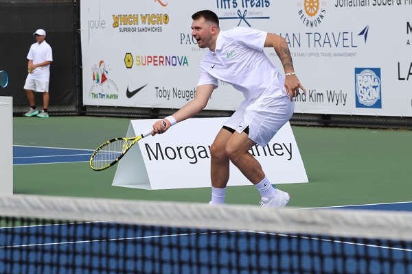 Luka playing tennis