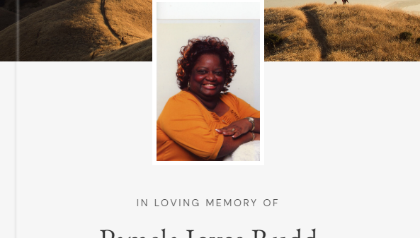 In Remembrance Pamela Joyce Rudd NL