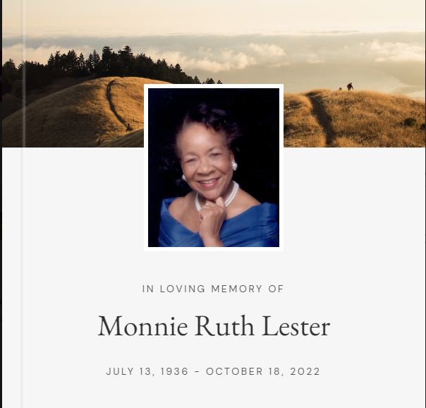 In Rememberance Monnie Ruth Lester 1936-2022 NL (2)