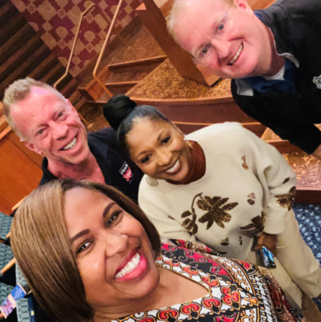 Eva Coleman with John Keating, Angelia Pelham and Maylor Jeff Cheney