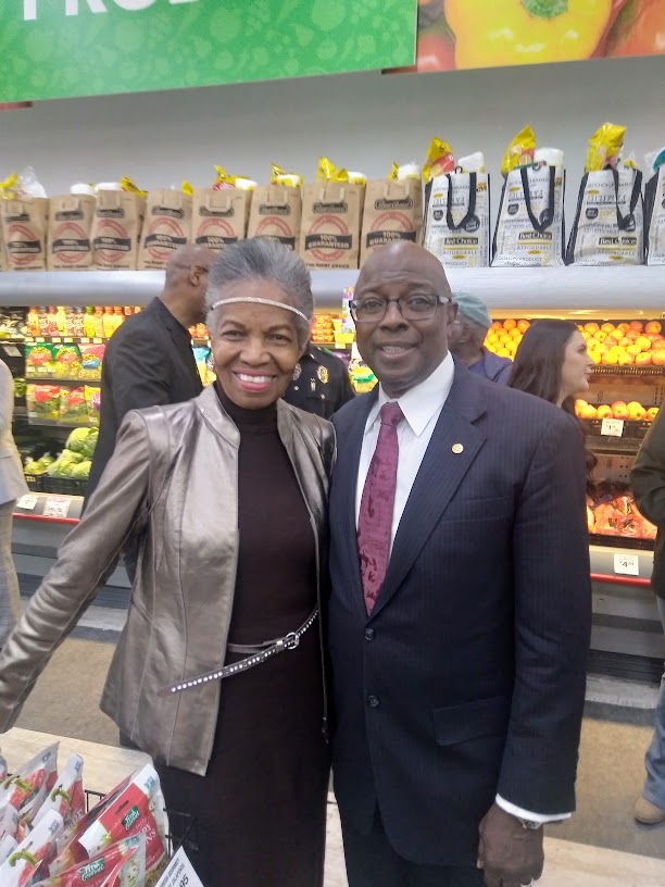 Food Basket Grand Opening Dr. Ester Davis and Councilman Tennell Atkins