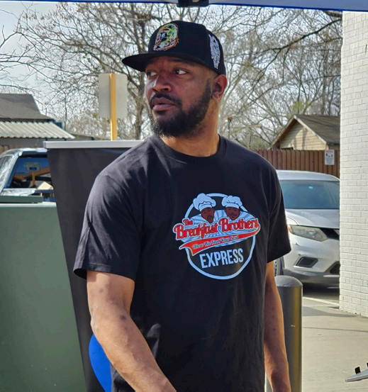 DJ at the Breakfast Brothers event