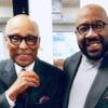 Rev. Holmes with Vincent Hall