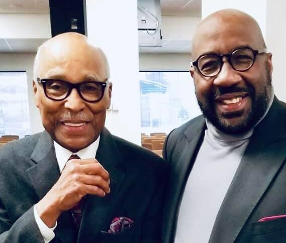 Rev. Holmes with Vincent Hall