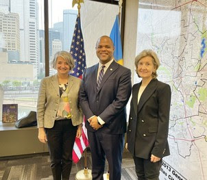 Mayor Eric L. Johnson and Excellency Karin Olofsdotte