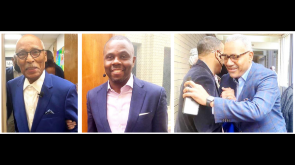 St. Luke Leadership, past and present Rev. Zan Holmes Jr. and Rev. Michael Bowie with Rev. Ritchie Butler