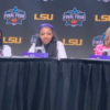 Alexis Morris, Angel Reese, Coach Kim Mulkey