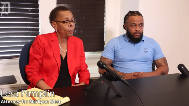 Markynn West and attorney Lesa Pamplin (1)