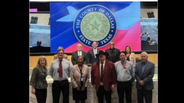 Wilmer Public Works Director recognized in Dallas County Commissioners Court