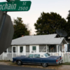 An old Lincoln sits