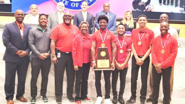 Carter High Golf Champs with Dallas County Commissioners Court